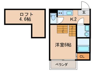 ハーモニーテラス田幡の物件間取画像